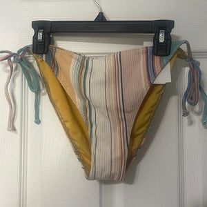 O’Neil stripped tie sides bikini bottom (NWOT)